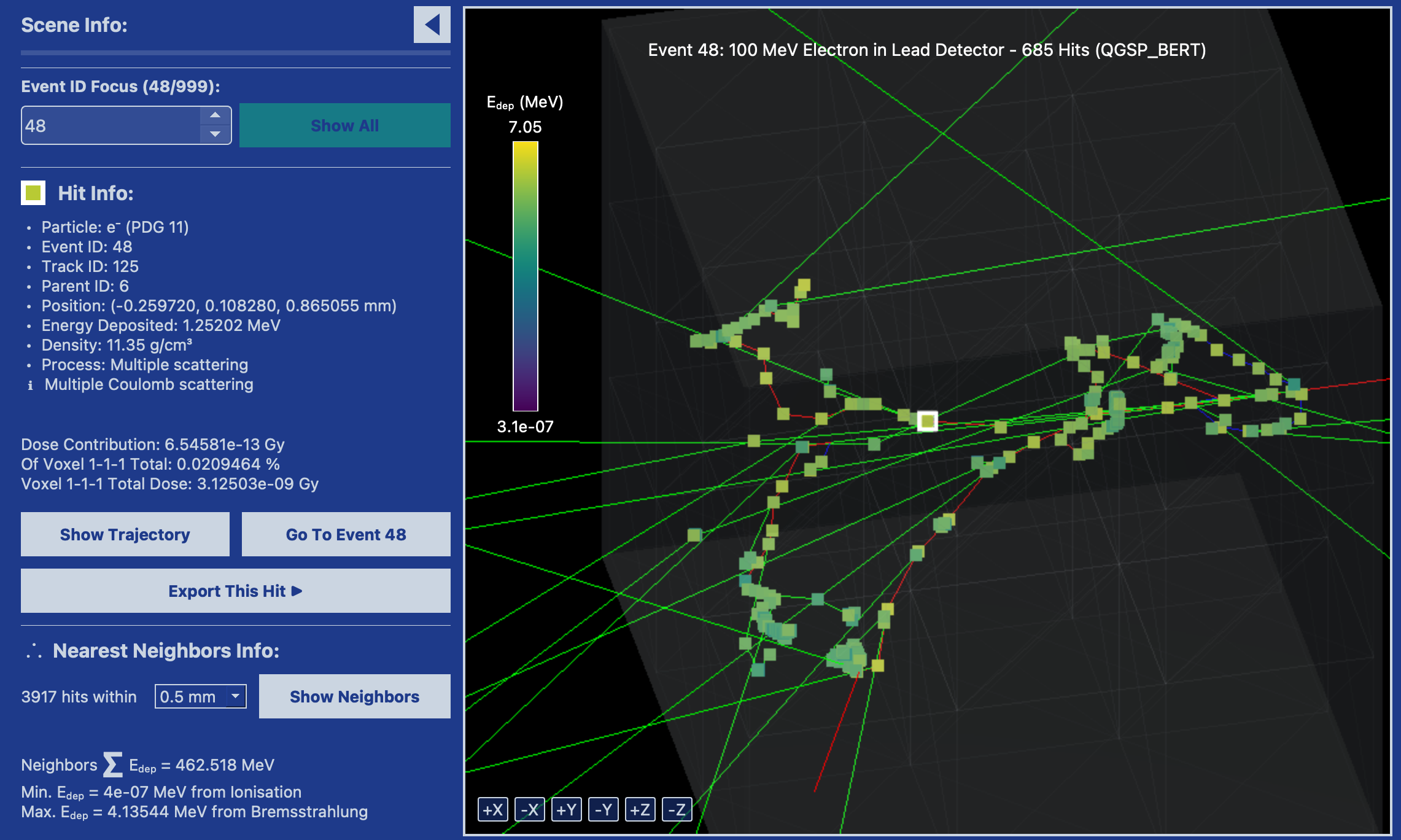 Simulation Explorer with interactive 3D visualization
